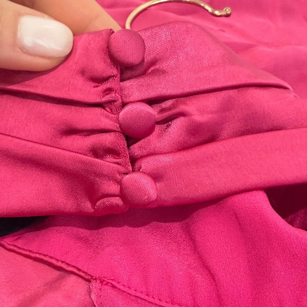 Lovers & Friends Hayes Mini Dress Hot Pink Sz M - Picture 8 of 8